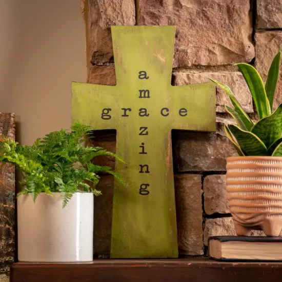 12 in. Unfinished Wooden Square Cross {2}