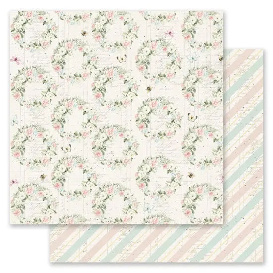 Miel Collection 12x12 Sheet - Butterfly Dance - 12x12 in, w foil details (10 SHEETS) {1}