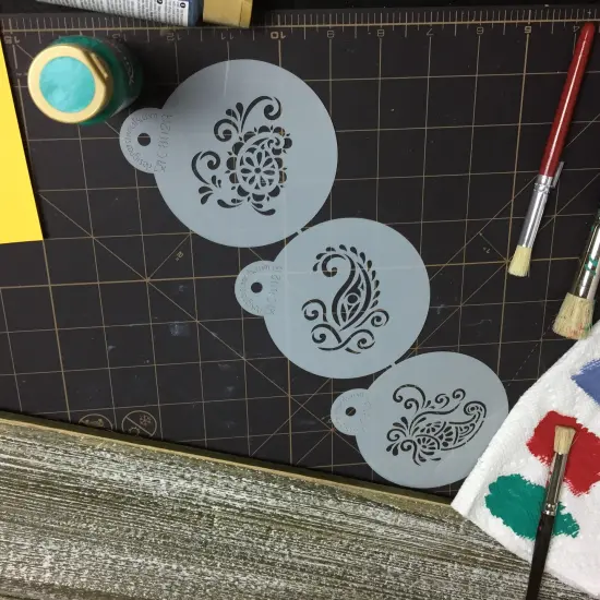 Silk Paisley Cookie Stencil Set | C802 by Designer Stencils | Cookie Decorating Tools | {4}