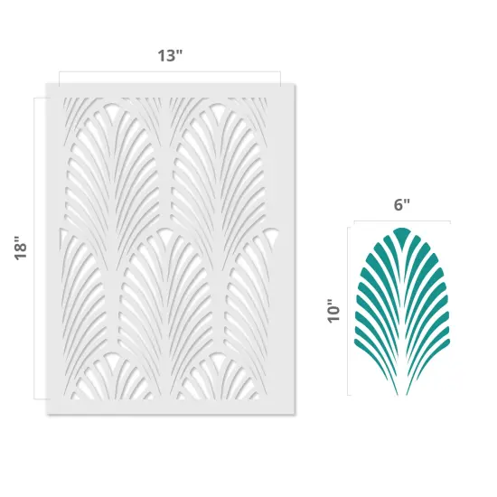 Great Gatsby Art Deco Fan Wall Stencil | 3711 by Designer Stencils | Reusable Stencils for Painting | {3}