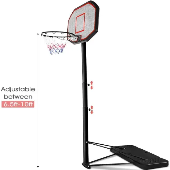43 Inch Indoor/Outdoor Height Adjustable Basketball Hoop {4}