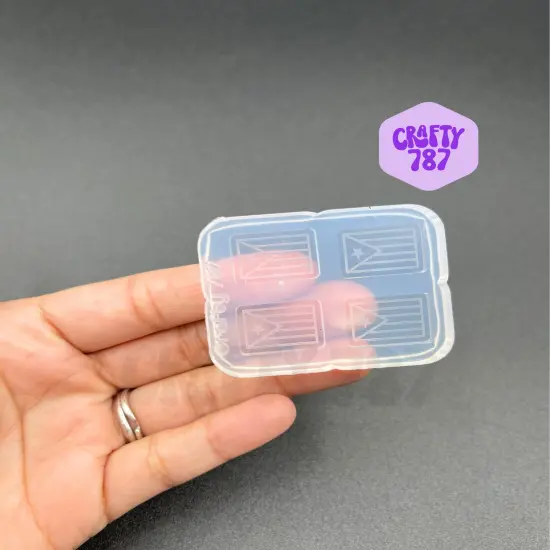 Puerto Rico Flag Silicone Mold (A1) {1}