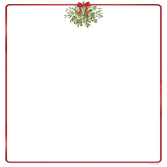 Great Papers! Foil Hanging Mistletoe Letterhead, for Invitations, Announcements and Personal Messages, Printer Friendly 8.5" x 11", 25 Pack (2023045) {1}