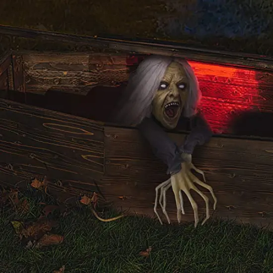 FUN LITTLE TOYS Halloween Décor Groundbreaker Zombie, Scary Outdoor Halloween Decoration {5}