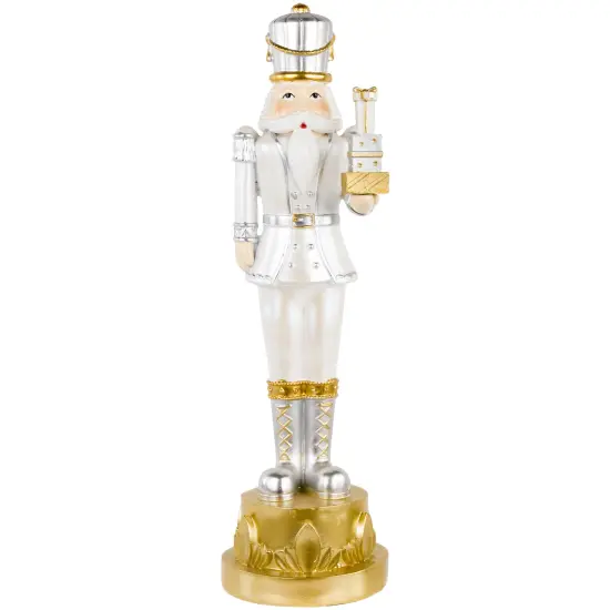 Northlight 13.5" Gold Metallic Christmas Nutcracker with Gifts {1}