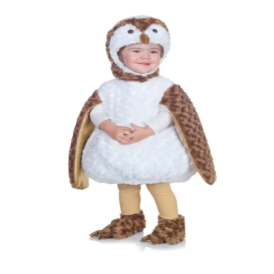 Belly Babies Plush Brown Barn Owl Toddler Costume {1}