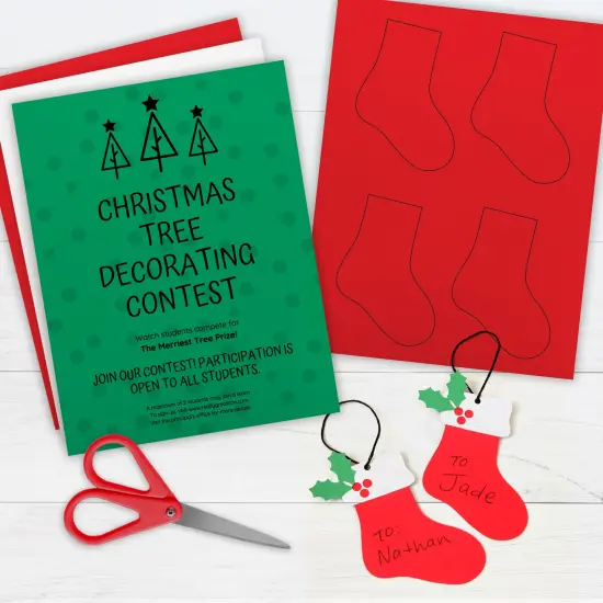 Printworks Holiday Cardstock, Includes Green, Red and White Cardstock, 8 &frac12;&rdquo; x 11&rdquo;, 200 Sheets (00592) {4}