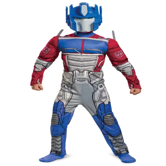 Kid's Transformers Muscle Optimus Prime Costume Size 4-6 {1}