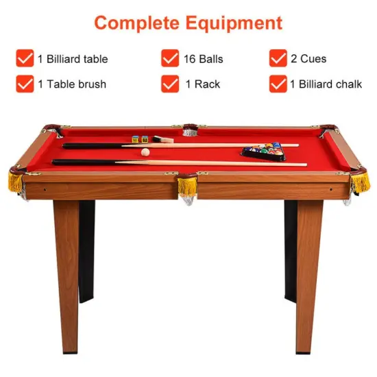 48 Inch Mini Table Top Pool Table Game Billiard Set {5}