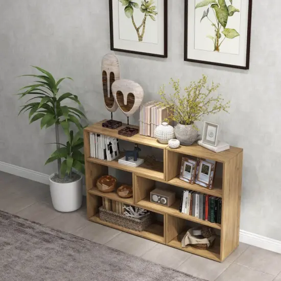 Open Shelf Bookcase with 6 Grids {2}