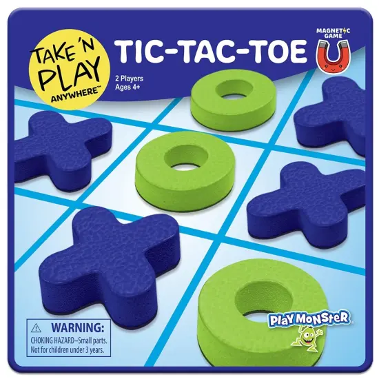 Playmonster Take 'n Play Anywhere Magnetic Game-Tic-Tac-Toe {1}