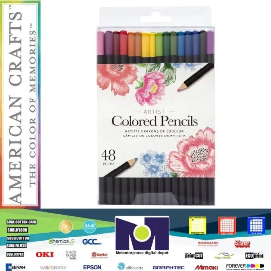 American Crafts Colored Pencil Set 48 units / Pack 356564 {1}