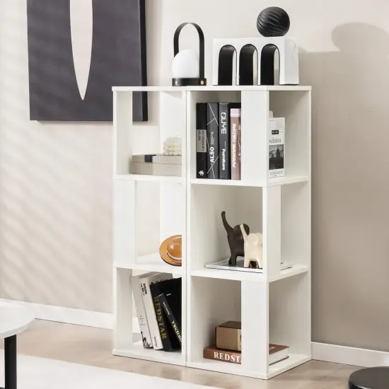 Modern 3-Tier Engineered Wood Bookcase with Open Shelves for Ideal for Kids Room or Study White {2}