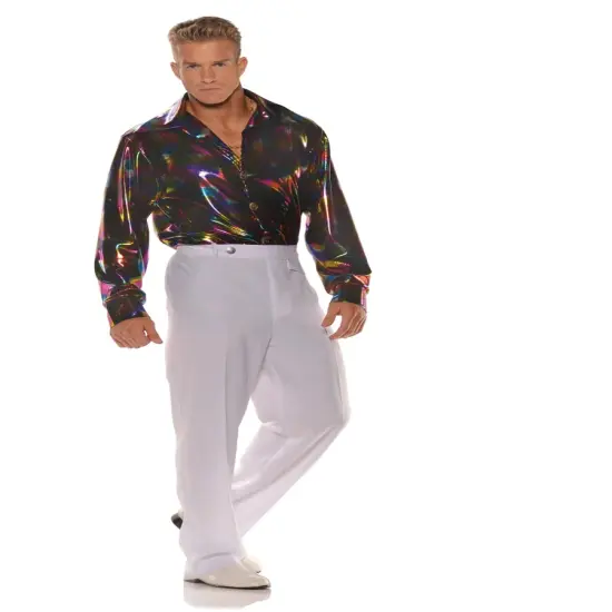 Men's 70s Midnight Disco Costume Shirt {1}