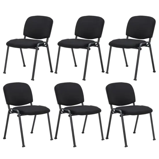 Office Chair with Metal Frame and Padded Cushions for Conference Room-Set of 5 {5}