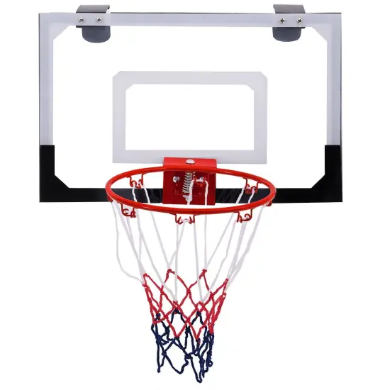 Over-The-Door Mini Basketball Hoop Includes Basketball & Hand Pump {6}