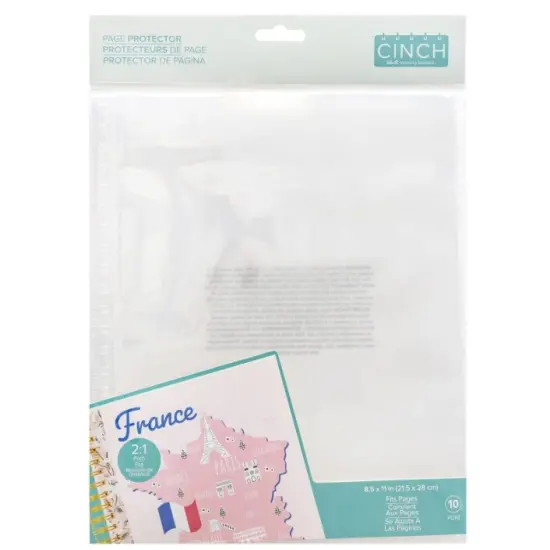 We R Memory Keepers Cinch Page Protectors 8.5"X11" 10/Pkg 60000693 By American Crafts {4}