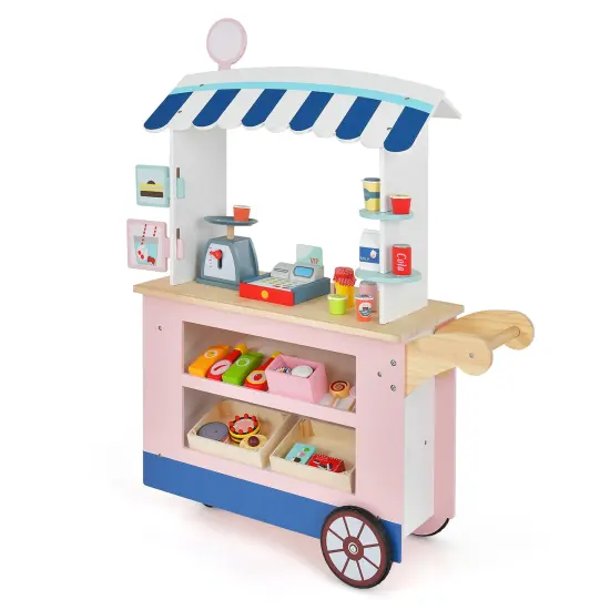 Toy Cart Play Set with POS Machine and Lovely Scale {4}