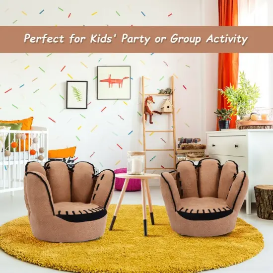 Household Five Fingers Baseball Glove Shaped Kids Leisure Upholstered Sofa {6}