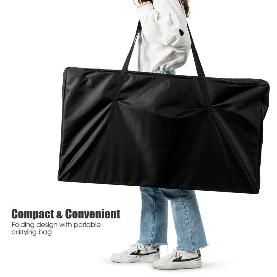 80 Inch x 36 Inch Folding 8 Player Deluxe Texas Poker Table Top with Bag {6}