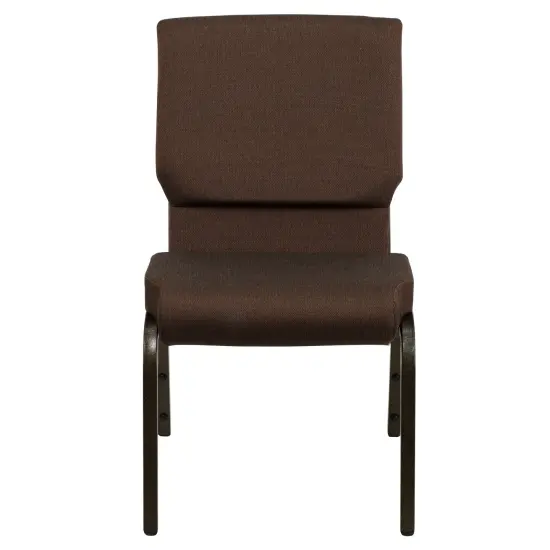 Emma and Oliver Stacking Auditorium Chair with 19" Seat BrownFabric/GoldVein {5}