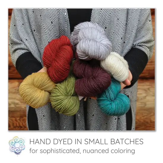 Living Dreams Purity: Organic Merino DK Yarn. Pacific Northwest Hand Dyed. Pebble {5}