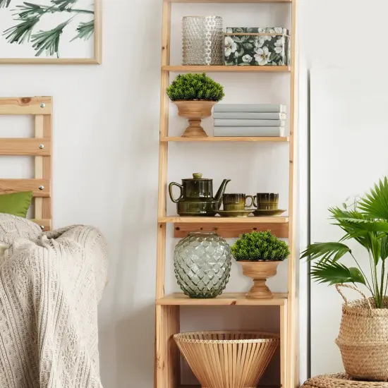 4 Pack Artificial Boxwood Topiary Trees {6}