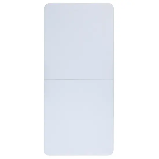 Emma and Oliver 4.97-Foot Bi-Fold Plastic Folding Table Granite White {4}