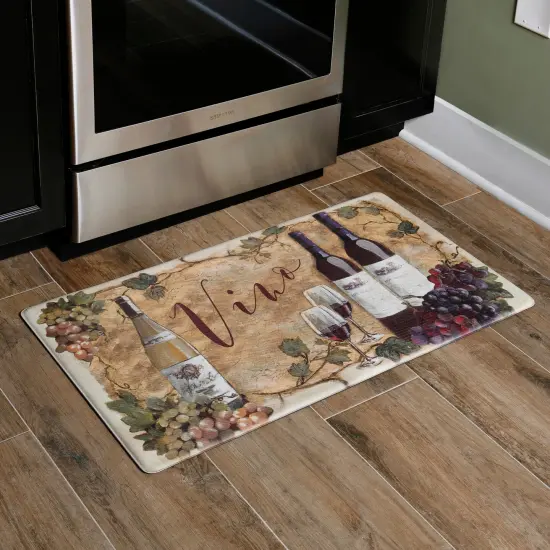 20"x36" Feel at Ease Anti-Fatigue Kitchen Mat (Vino 10438) {2}