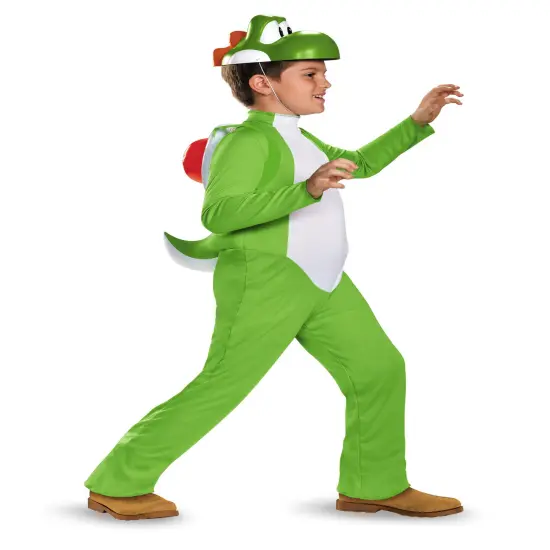 Yoshi Costume Deluxe Super Mario Brothers Costume For Kids Small 4-6 {2}