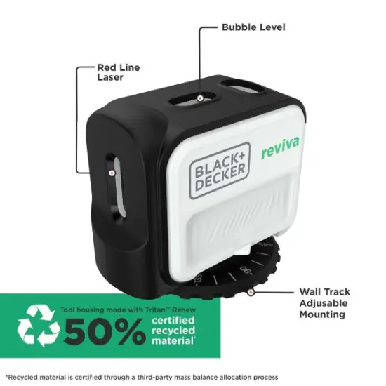 BLACK+DECKER Reviva Cordless Line Laser Level (REVBDLL100) {3}