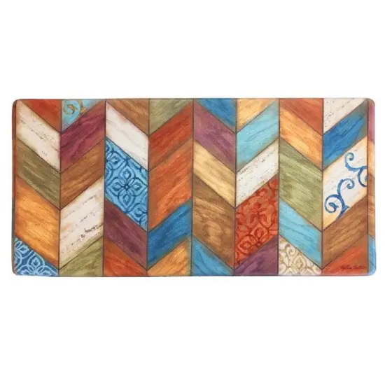 20" X 39" Embossed Anti-Fatigue Mat (Rustic Chevron) {1}