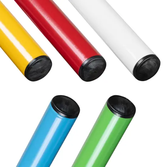 Emma and Oliver Plastic Nesting Stack Stools - Classroom/Home, 11.5"Height (5 Pack) Black {12}