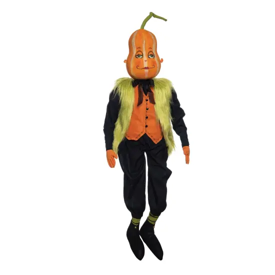 Gregorio Gourd Joe Spencer Gathered Traditions Soft Art Doll Fall Autumn Halloween Harvest Figure Figurine {1}