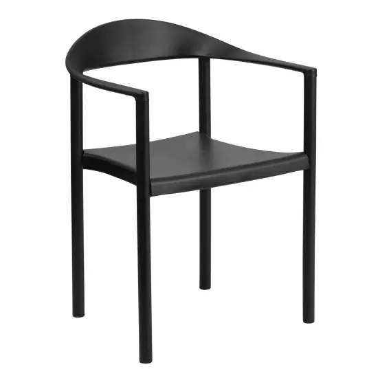 Emma and Oliver Multipurpose Plastic Cafe Stack Chair {1}