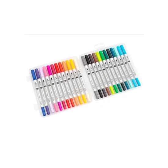 American Crafts 356053 AMC Art Supply Basics Collection Pens Dual Tip 24pc {2}