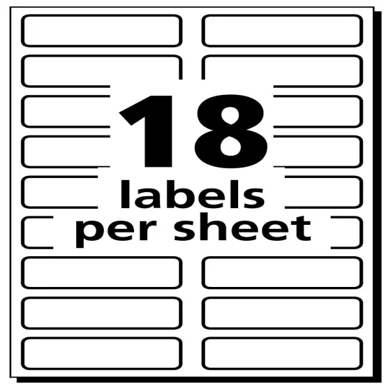 Avery No-Iron Fabric Labels, 1/2" x 1-3/4", (2 Pack of 40720) {3}