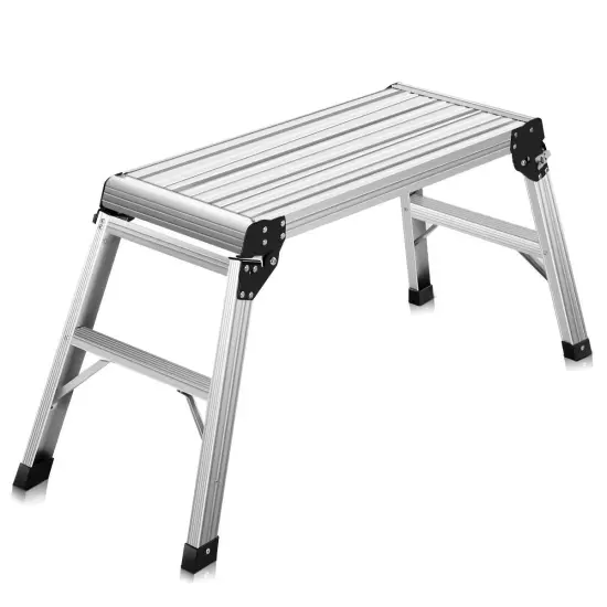Heavy Duty Portable Bench Aluminum Folding Step Ladder {2}