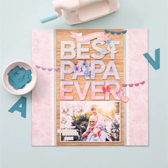 We R Memory Keepers Large Alphabet Dies-San Serif 2" 60000591 by American Crafts {3}