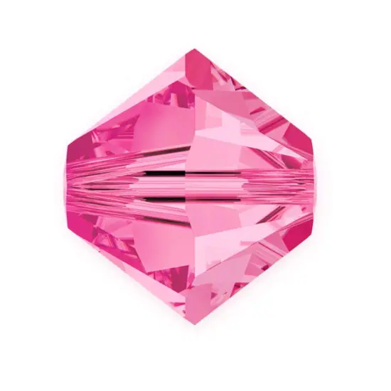 50pcs Authentic Preciosa 6mm Faceted Bicone Crystal Beads Pink Rose Compatible with Swarovski Crystals 5301/5328 Pre-B637 {1}