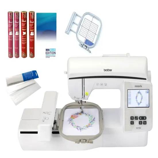 Brother Innov-is NQ1700E Embroidery Machine 10x6 With Embroidery Hoop and Software Bundle {1}