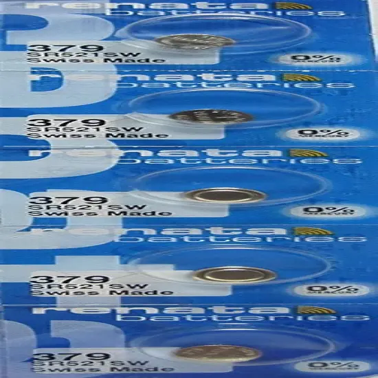 379 Watch battery - Strip of 5 Batteries {1}