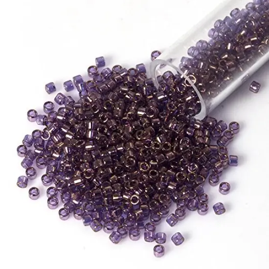 Miyuki Delica Seed Bead 11/0 Gold Luster Light Purple {4}