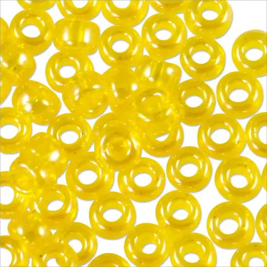 Miyuki Round Rocaille Seed Bead 8/0 Transparent Luster Yellow {2}