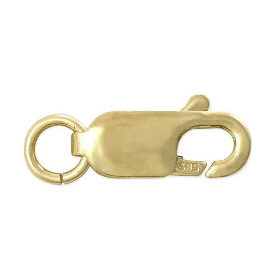 Jewelry Lobster Clasp 8x3mm 14 Karat Solid Yellow Gold {1}