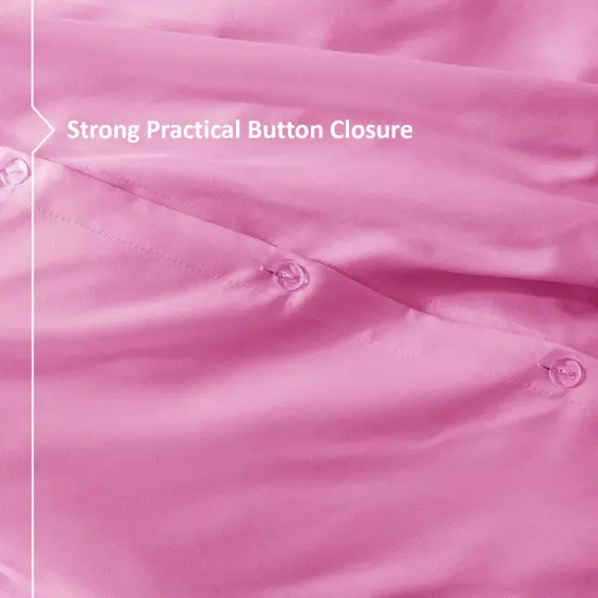 Nestl Double Brushed Microfiber Duvet Cover Set Light Pink {6}