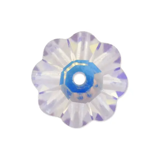Preciosa Crystal Loch Flower 10mm Crystal AB (Package of 5) {1}
