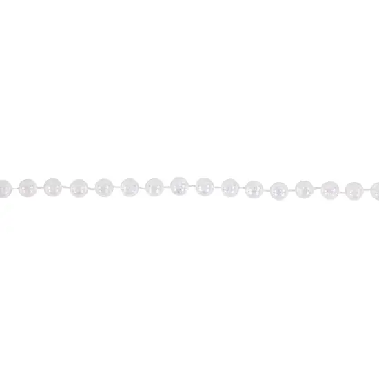 Northlight Commercial Beaded Christmas Garland - 33' x .25" - Iridescent - Unlit Clear {3}