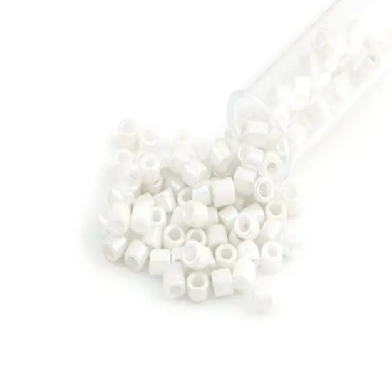Miyuki Delica Seed Bead 8/0 Opaque White AB {4}