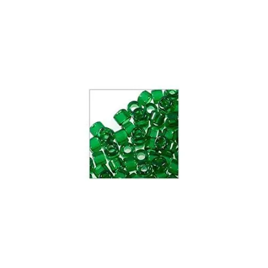 Miyuki Delica Seed Bead 11/0 Transparent Emerald Green {5}